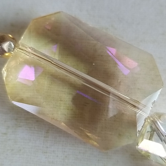 NWT Repurposed Hand Crafted Vintage Jewelry Assemblage Crystal Necklace - Picture 15 of 16